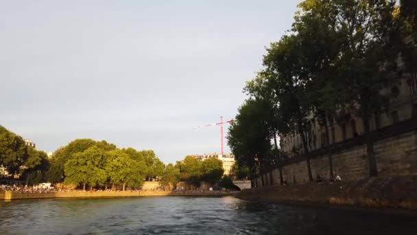 Seine of Paris — Stock video