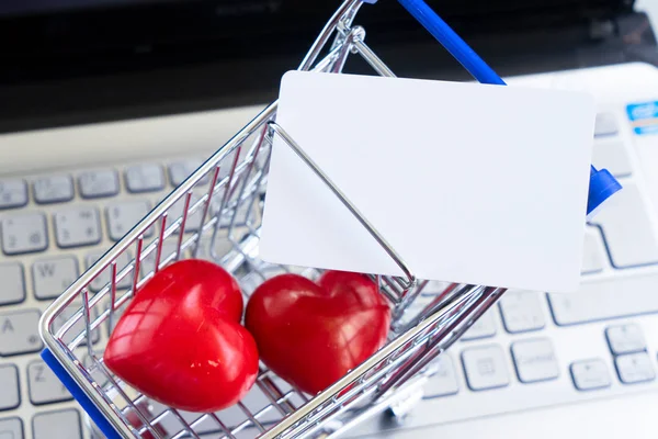 Valentinstag-Shopping — Stockfoto