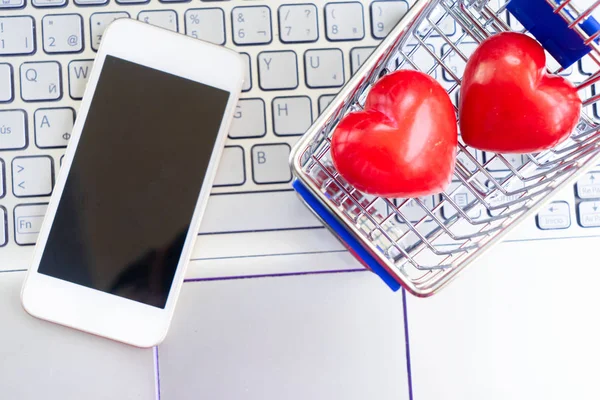 San Valentino shopping — Foto Stock