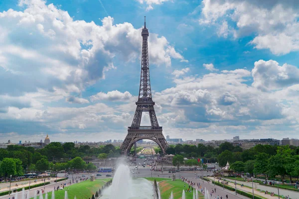 Eiffel tour and from Trocadero, Paris — Stock Photo, Image