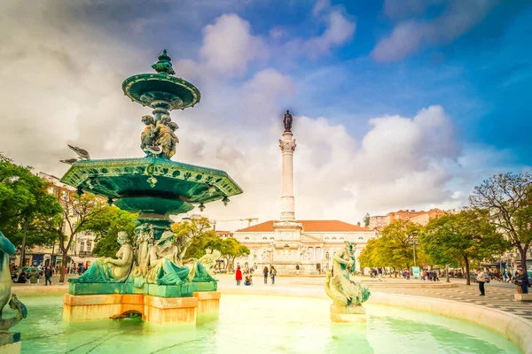 Náměstí Rossio, Lisabon — Stock fotografie