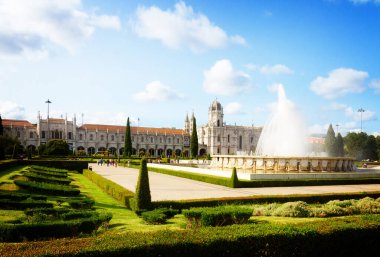Mosteiro dos Jeronimos Lizbon, Portekiz 'de