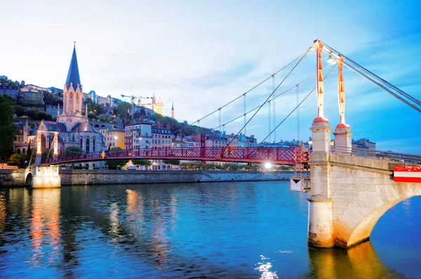 Lione, Francia in una bellissima giornata estiva — Foto Stock