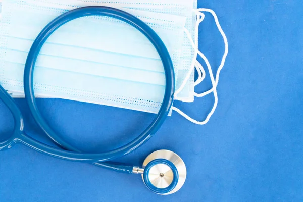 Gesundheitskonzept auf blau — Stockfoto