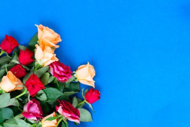 turuncu ve kırmızı güller