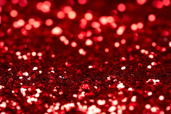 Rode glitter bokeh achtergrond — Stockfoto