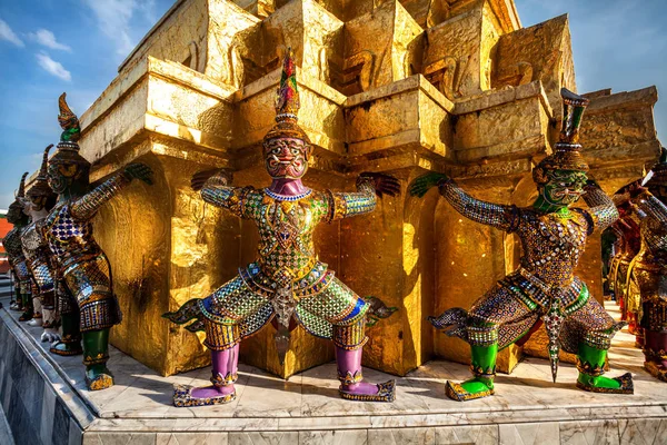 Wat phra Kaew w Bangkoku w Tajlandii — Zdjęcie stockowe
