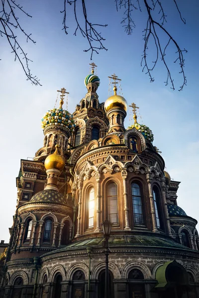 Salvador de la Iglesia sobre Sangre derramada en Petersburgo — Foto de Stock