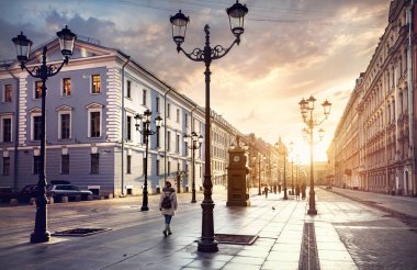 Turistik Saint Petersburg sokakta