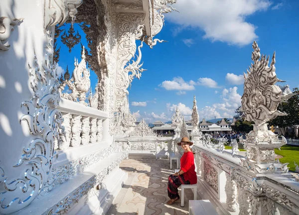 白いタイの寺 — ストック写真