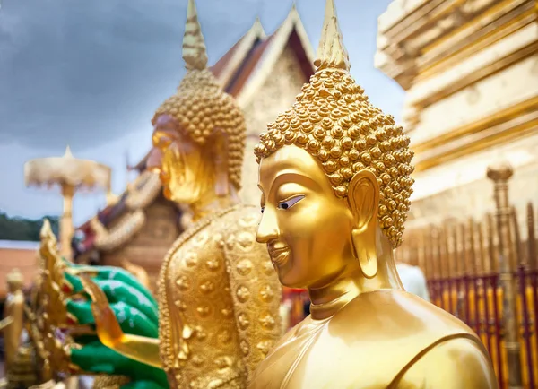 Boeddhabeeld in de tempel — Stockfoto