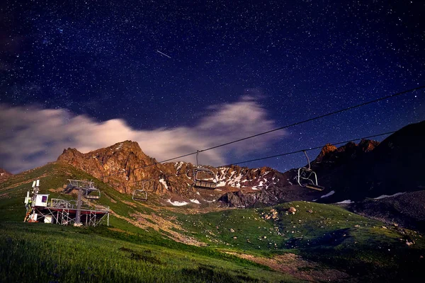 Linbanestationen i berget — Stockfoto