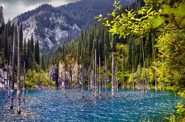 Schöne Landschaft des Bergsees — Stockfoto