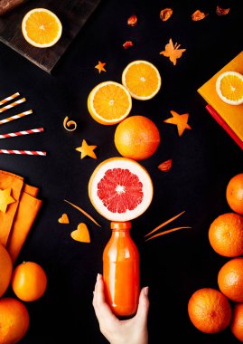 Portakal suyu düz lay Detoks