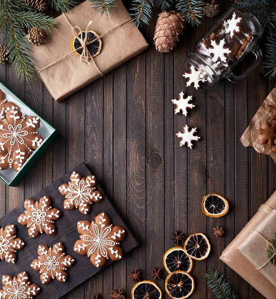 Christmas Gingerbread stars — Stock Photo, Image