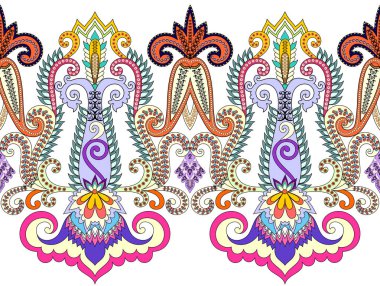 parlak paisley kesintisiz geniş kenarlıklı, dekoratif sarı bukleler