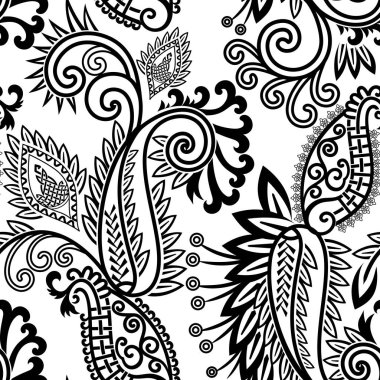 paisley ile Dikişsiz tek renkli desen