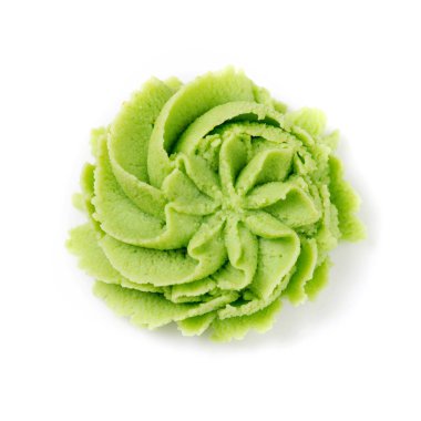 beyaz zemin üzerine Wasabi