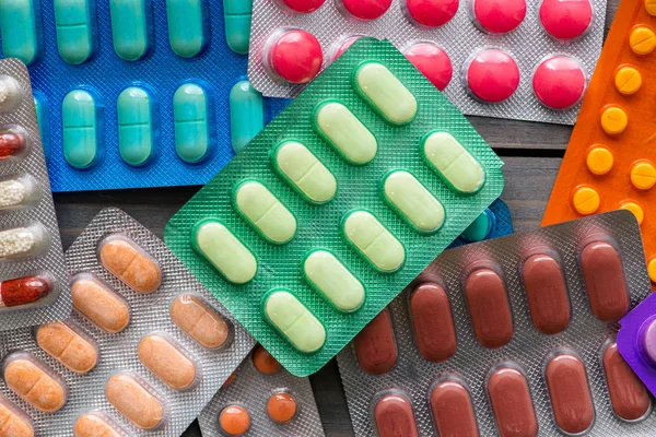 Pillole come sfondo — Foto Stock