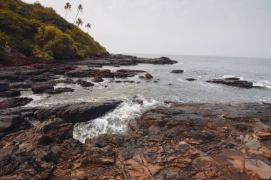 Goa deniz manzarası. Vagator beach