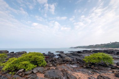 Goa deniz manzarası. Vagator beach