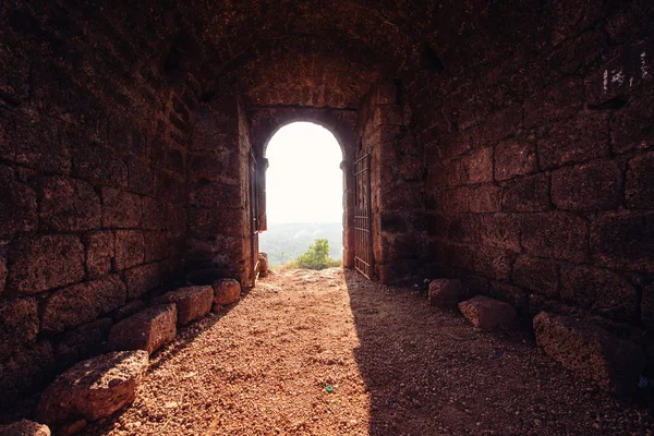 Old gates in Goa. Indian Fort.