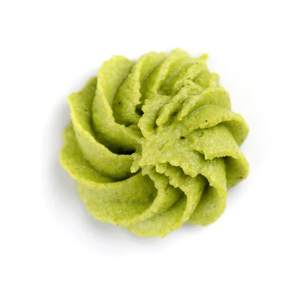 Wasabi on white background. Top view — Stock Photo, Image