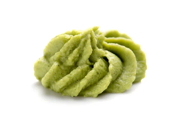 Porción de wasabi sobre fondo blanco —  Fotos de Stock