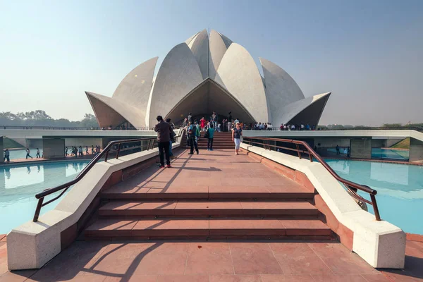 Templo de loto en Delhi, India. 29.11.2017 —  Fotos de Stock