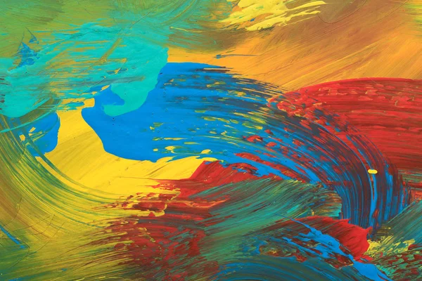 Ручная живопись гуашь. Абстрактное искусство. Цветная текстура — стоковое фото