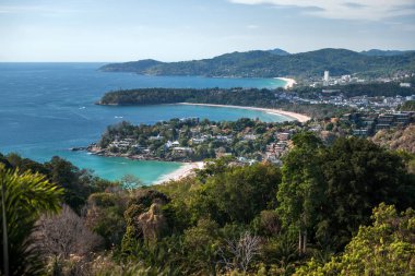 Tayland 'da deniz güzel görünümü. Üst görünüm.