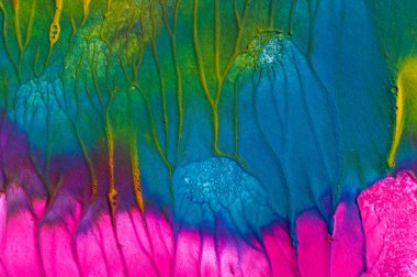 El çizimi guaj resmi. Soyut sanat geçmişi. Renk dokusu.