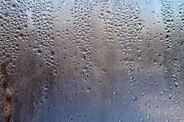 Drops on glass. Close-up background — Stock Photo, Image