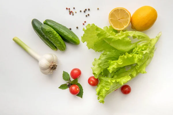 蔬菜沙拉烹调的配料 — 图库照片