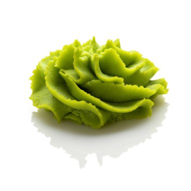 Beyaz arkaplanda Wasabi bölümü.