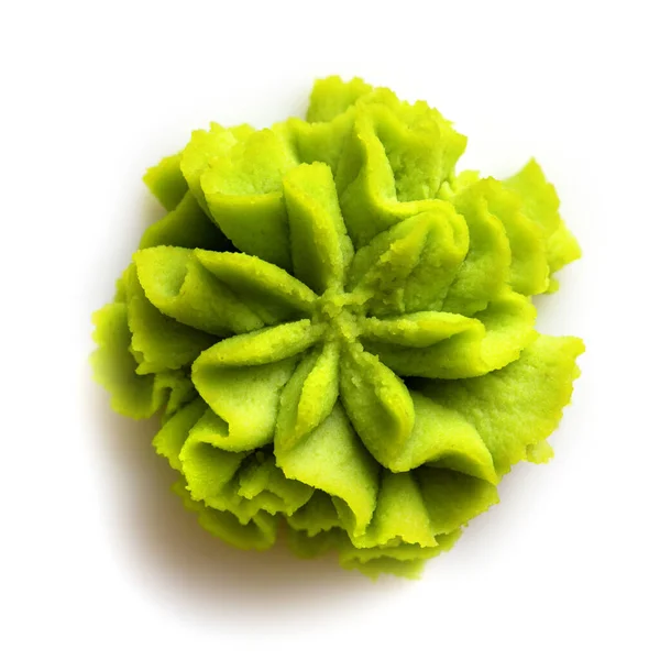 Wasabi porzione su sfondo bianco. — Foto Stock