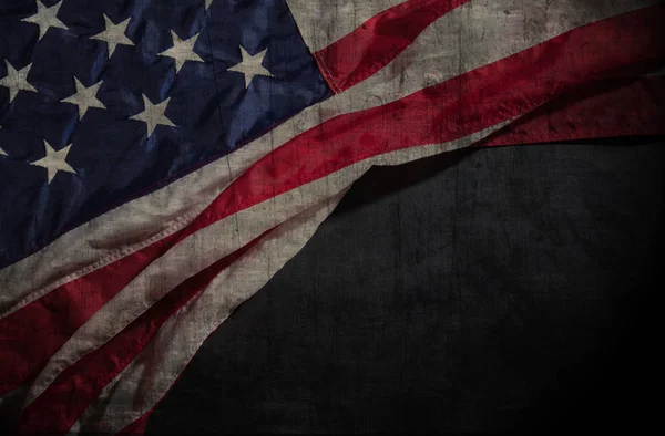 Amerikansk flagg på en tavle med plass til tekst – stockfoto
