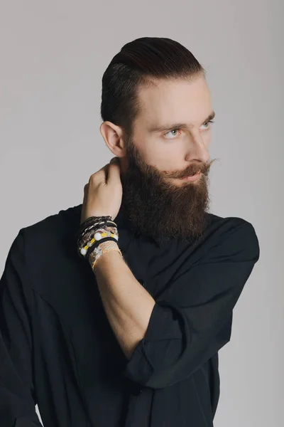 Hipster style barbu homme — Photo