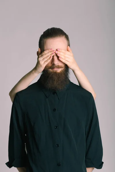 Hipster style bearded man — Stock Photo, Image