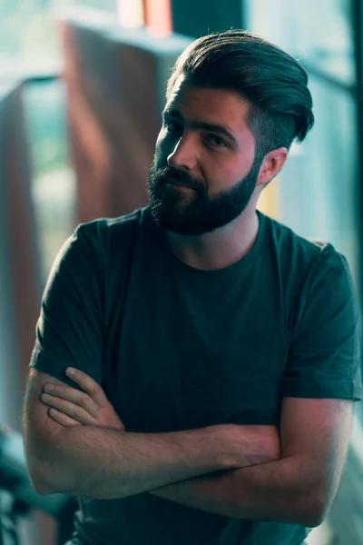 Close-up portrait of a young man — Stock Photo, Image