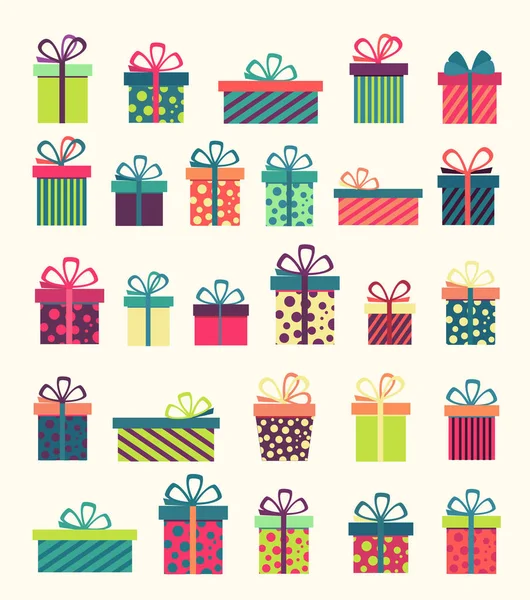 farklı renkli hediyeler