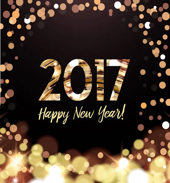 Feliz ano novo 2017 Ilustração De Bancos De Imagens