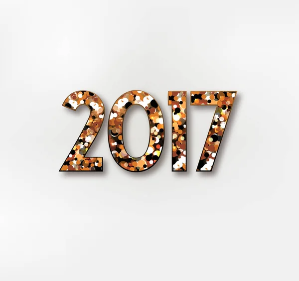 Felice anno nuovo 2017 Vettoriale Stock