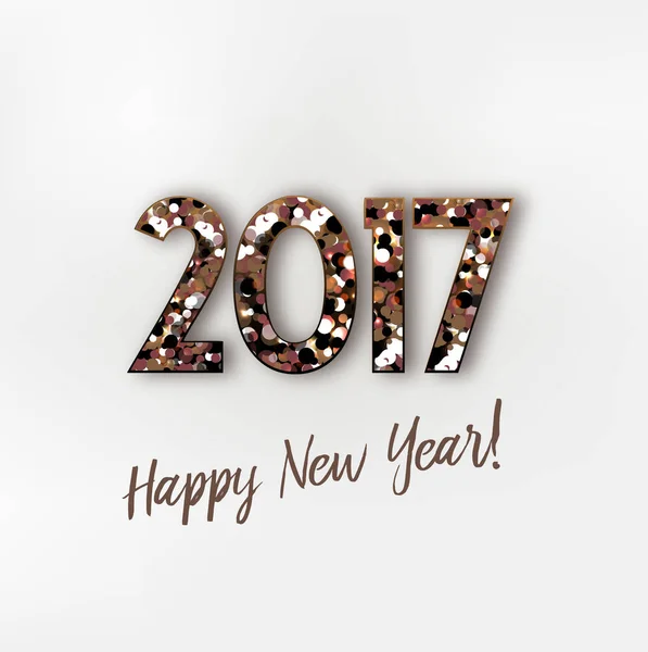 Felice anno nuovo 2017 Illustrazione Stock