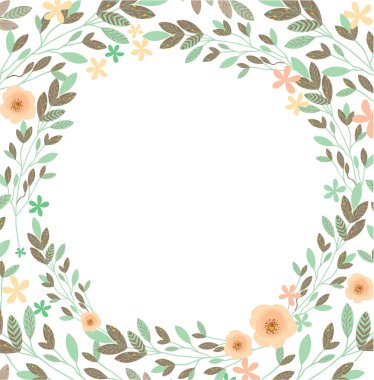 Güzel çiçekler ile çelenk