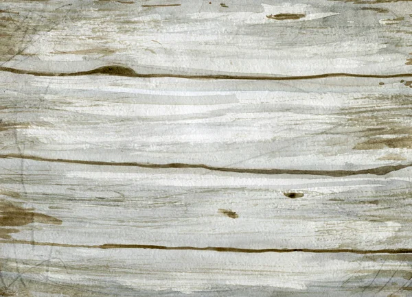 Watercolor light wooden background with texture top view — Stock Photo, Image