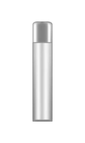 3d metal bottle mockup isolated on white background — Stockový vektor