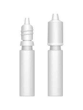 Paket tasarımı için gerçekçi 3 boyutlu boş indirme şişesi