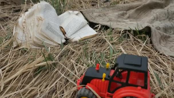 L'écologie. Dump, Les jeunes enfants dans la zone contaminée avec leur mère vivent dans l'avenir . — Video