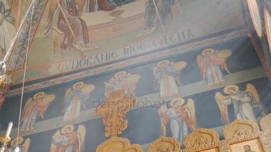 Mtsensk, Rusya 15 Nisan 2017. Editörden - Paskalya şanlı Bayramı. Mesih risen.